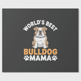 Papier Cadeau Meilleure Maman Bouledogue du Monde