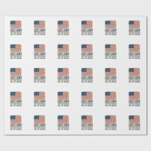 Papier Cadeau Meilleure Maman Ever Vintage American Flag Concept