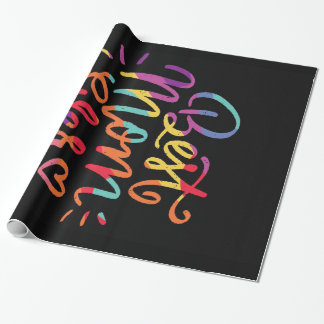 Papier Cadeau Meilleure maman jamais colorée