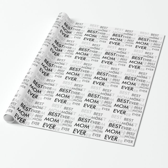 Papier Cadeau Meilleure Maman Jour des Mères (Déroulé)