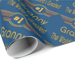 Papier Cadeau Meilleure mamie du monde