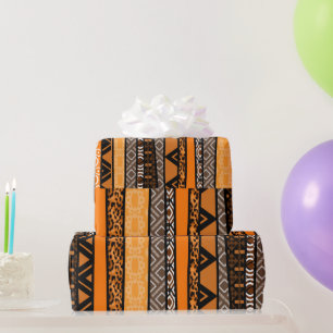 Papier Cadeau Mélange de Motifs tribaux