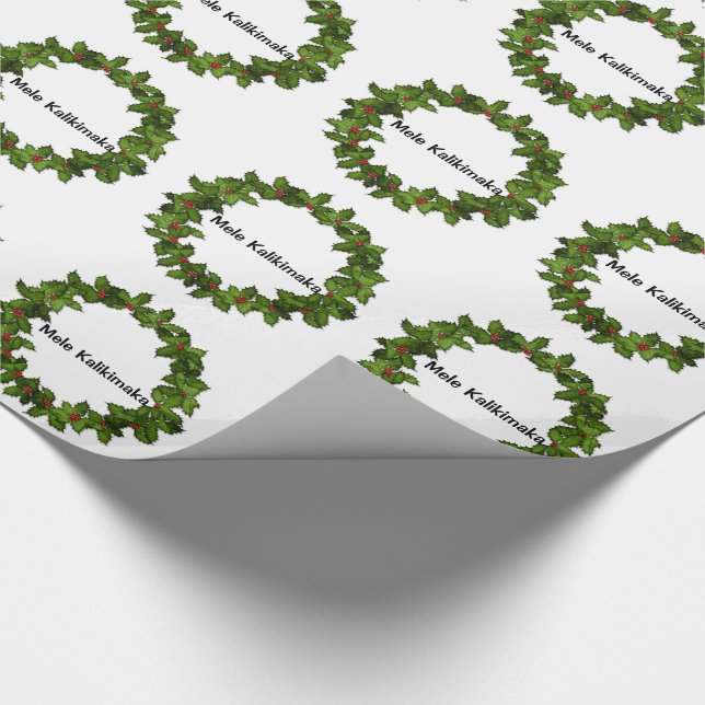 Papier Cadeau Mele Kalikimaka Noël (Coin)