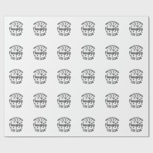 Papier Cadeau Membre fier du Club de la Liste Vilain de Noël