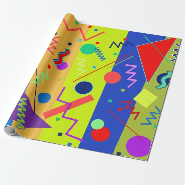 Papier Cadeau Memphis No 59 (Déroulé)