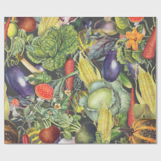 Papier Cadeau Ménagerie de jardin végétal