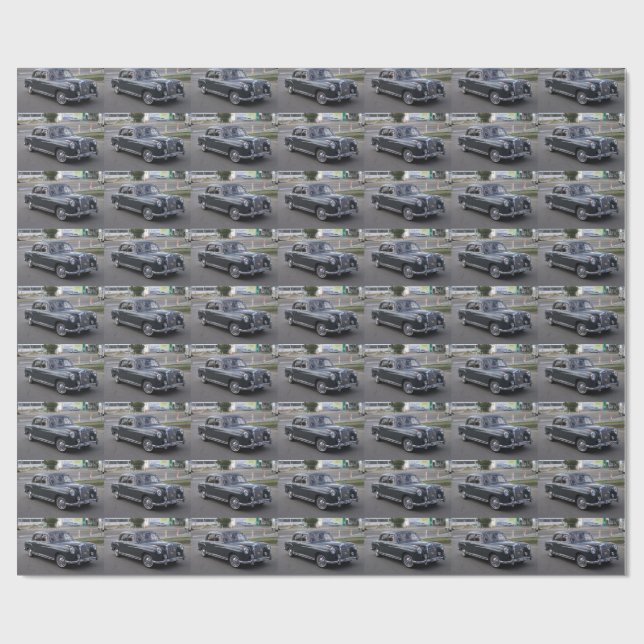 Papier Cadeau Mercedes Noires 220 S (Plat)