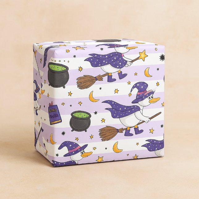 Papier Cadeau Mercure Whimsical Canard & Spells Motif sans soudu (Créateur téléchargé)