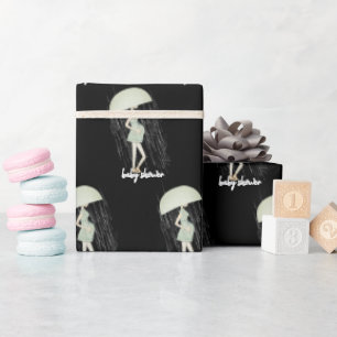 Papier Cadeau Mère attenante avec parapluie