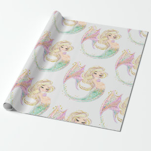 Papier Cadeau Mère de sirène