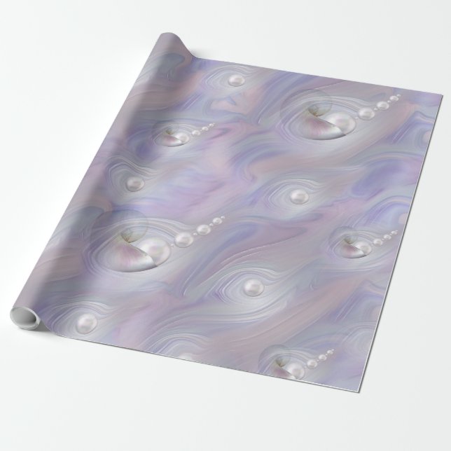Papier Cadeau Mère des perles donnant naissance à une perle (Déroulé)