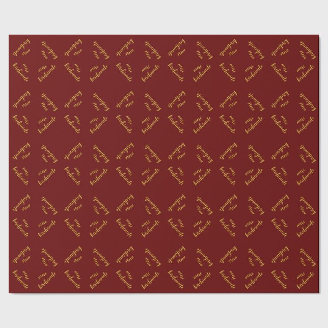 PAPIER CADEAU MERI KIRIHIMETE OR ROUGE AOTÉAROA NZ LUXURY XMAS (Couture)