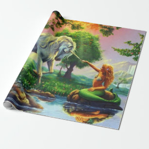 Papier Cadeau mermaid et unicorne