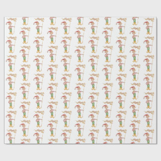 Papier Cadeau Merry Christmas Elf wrapping paper