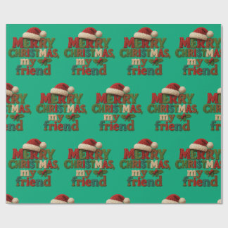 Papier Cadeau Merry Christmas Friend