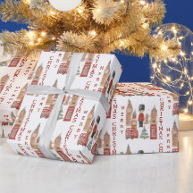 Merry Christmas in London Red Bus, Big Ben