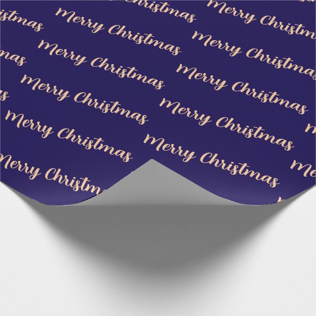 Papier Cadeau Merry Christmas Simple Stylish Modern Minimal  (Coin)