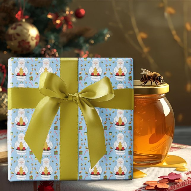 Papier Cadeau Merry Christmas to an Amazing Beekeeper (Créateur téléchargé)