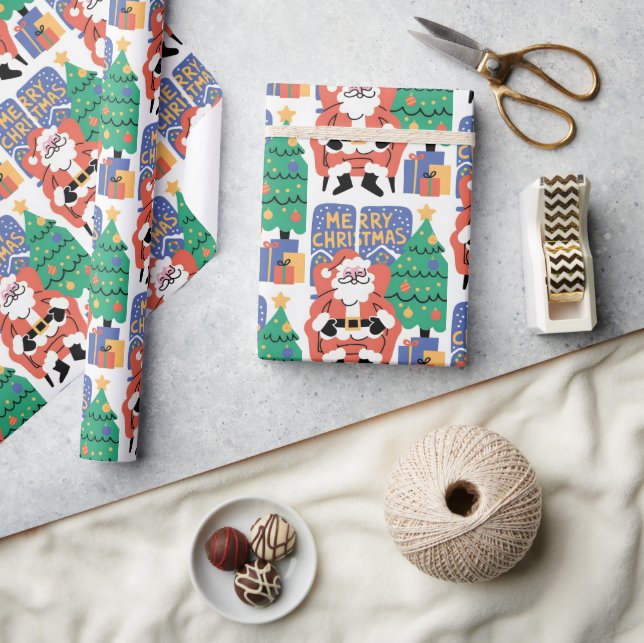 Papier Cadeau Merry Christmas Wrapping Paper (Artisanat)