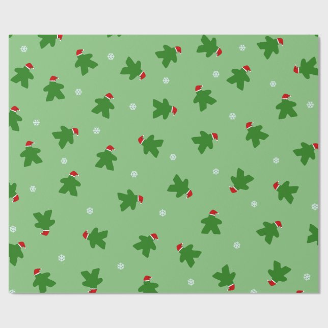 Papier Cadeau Merry Meeple (Plat)