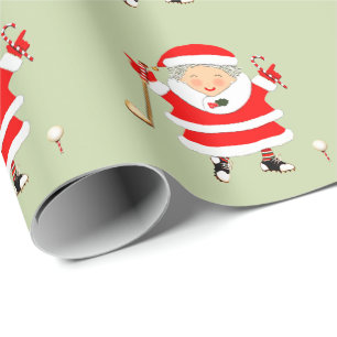 Papier Cadeau Mesdames Golf Noël cadeau de vacances