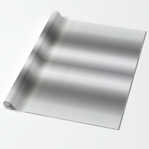 Papier Cadeau Metallic Faux Silver Glam Modèle Meilleur Élégant