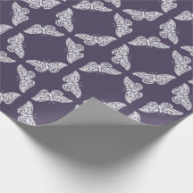 Météorite violet et papillons d'artisanat