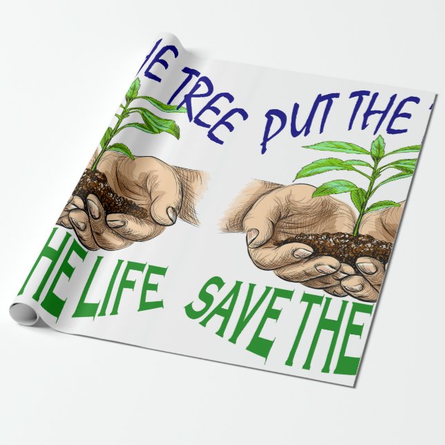 Papier Cadeau METTRE L'ARBRE ENREGISTRER LE Papier D'Enveloppeme (Déroulé)
