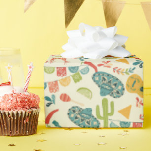 Papier Cadeau mexicaine Fiesta jote Patterned
