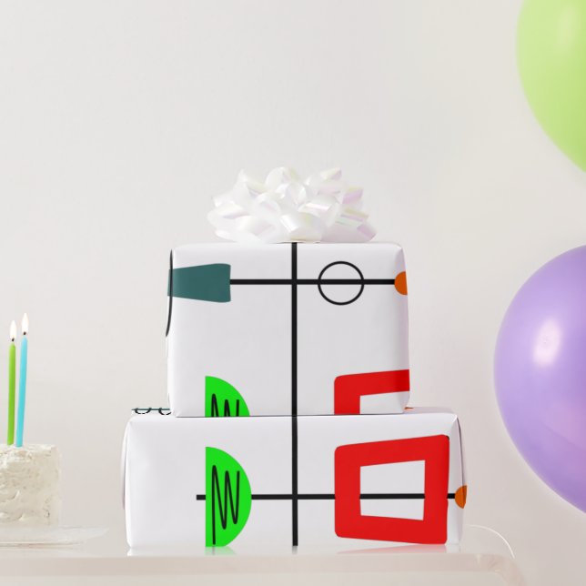 Papier Cadeau Mi-siècle moderne mobile (Cadeaux de fête)