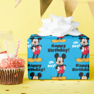 Papier Cadeau Mickey Mouse Pose Souriante