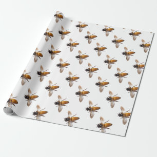 Papier Cadeau Miel Bee