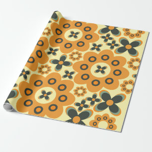 Papier Cadeau mignon motif pétale de fleur 10