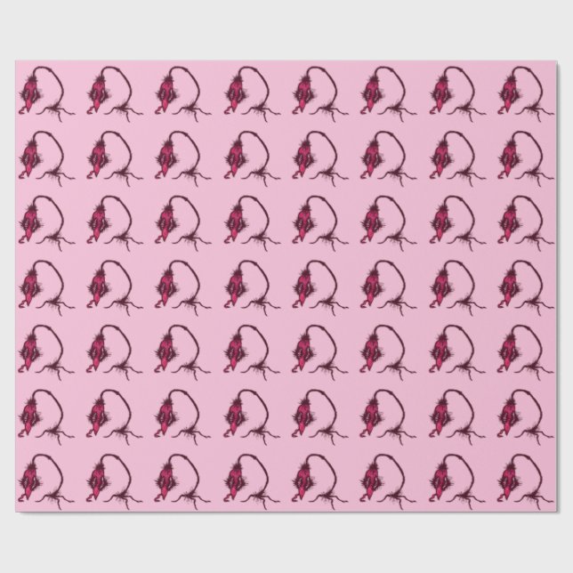 Papier Cadeau mignonne fraise (Plat)