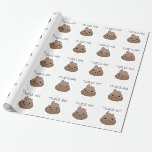 Papier Cadeau Mignonne Tickme Poop Emoji