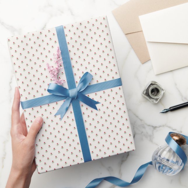 Papier Cadeau Mini champ de rosebud (Cadeaux)