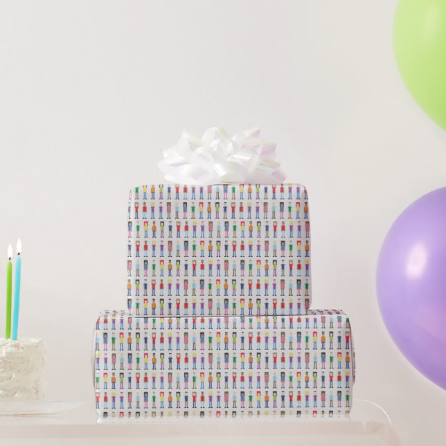 Papier Cadeau Mini Game Vidéo Personnes Fun (Cadeaux de fête)
