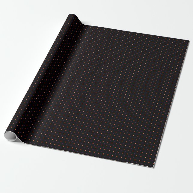 Papier Cadeau Mini-Pois noir et multiple 02 (Déroulé)