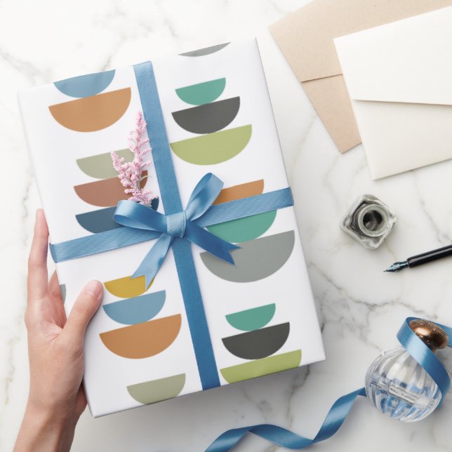 Papier Cadeau Minimalisme moderne du milieu du siècle (Cadeaux)