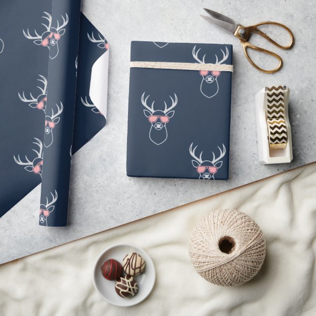Papier Cadeau Minimalist Buck silhouette (Artisanat)