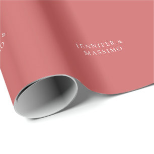 Papier Cadeau Minimaliste Indien Rouge Aspect Esthétique Moderne