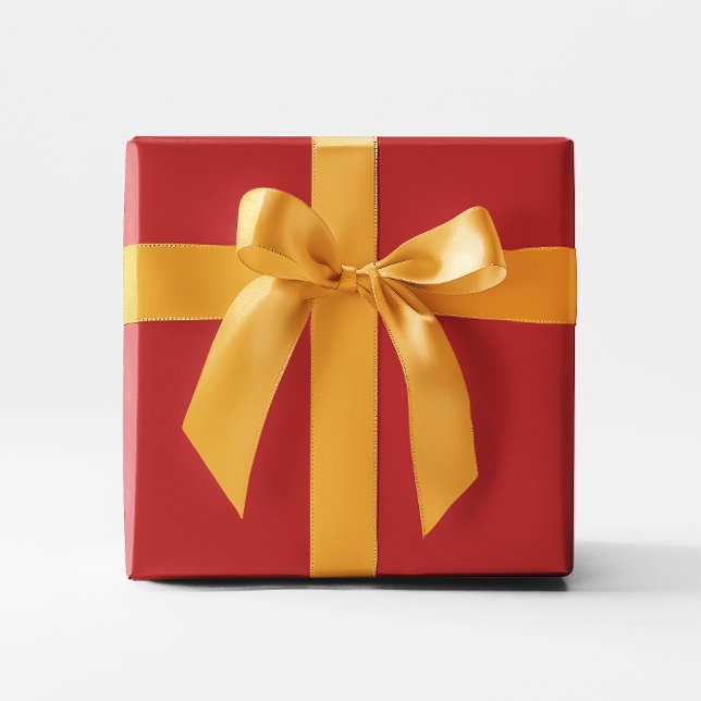Papier Cadeau Minimaliste Moderne Brique Rouge Couleur Unie (Minimalist Modern Red Brick Solid Color Wrapping Paper)