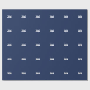 Papier Cadeau Minimaliste Simple Moderne Votre Nom Message