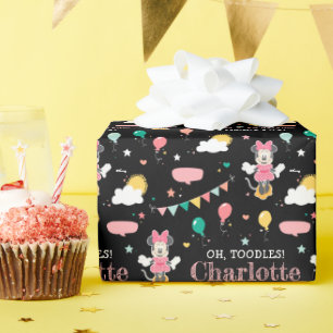 Papier Cadeau Minnie Mouse Chalkboard Anniversaire