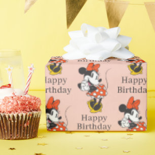 Papier Cadeau Minnie Mouse Classique Pose les Mains Croisées