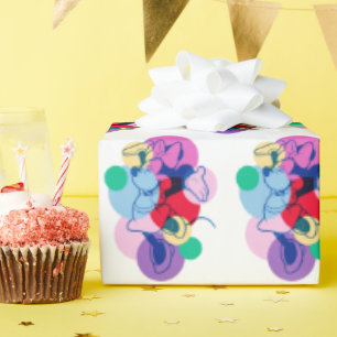 Papier Cadeau Minnie Mouse colorée, Art Pop Moderne