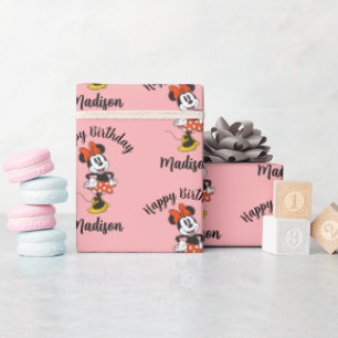 Papier Cadeau Minnie Mouse Pose Classique les Mains sur les Hanc