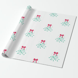 Papier Cadeau Mistletoe Christmas  