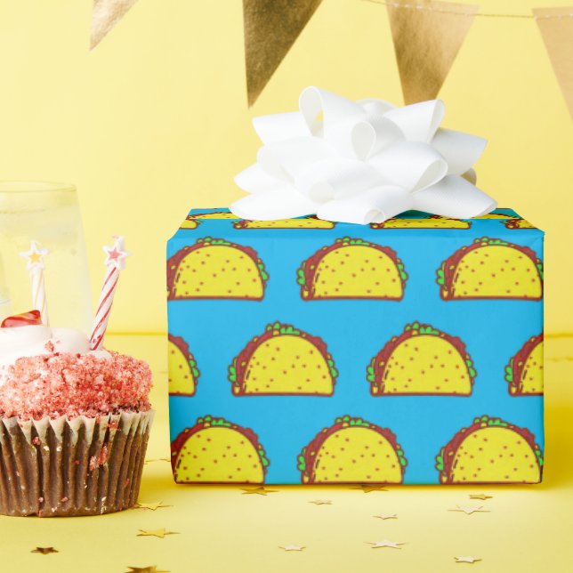 Papier Cadeau Mmmm Tacos ! (Fête d'anniversaire)