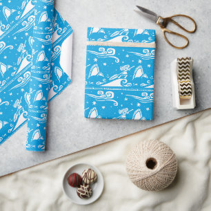 Papier Cadeau Moana Voile Par Les Étoiles - Motif